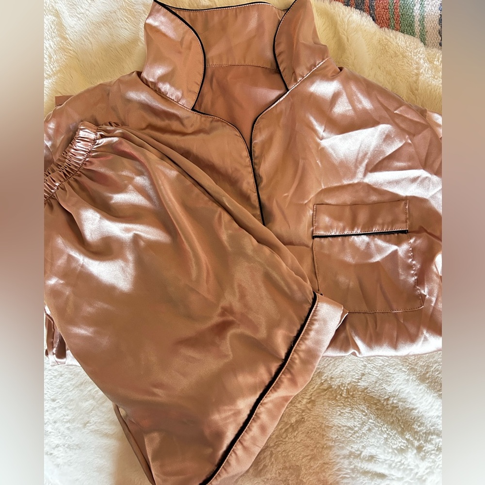 Silky Pink Pajama Set